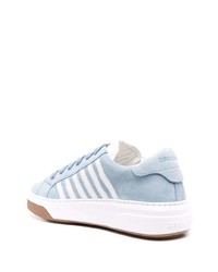 Baskets basses en daim bleu clair DSQUARED2