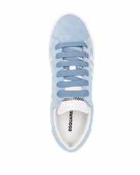 Baskets basses en daim bleu clair DSQUARED2