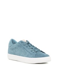 Baskets basses en daim bleu clair Kurt Geiger London