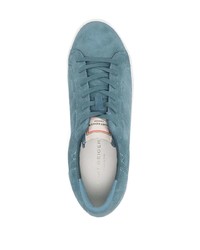 Baskets basses en daim bleu clair Kurt Geiger London