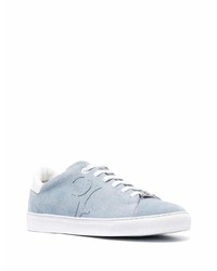 Baskets basses en daim bleu clair Billionaire