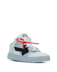 Baskets basses en daim bleu clair Off-White