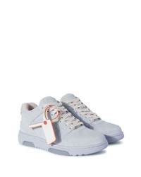 Baskets basses en daim bleu clair Off-White