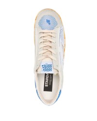 Baskets basses en daim bleu clair Golden Goose