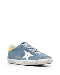 Baskets basses en daim bleu clair Golden Goose