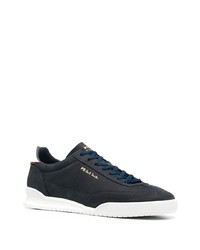 Baskets basses en daim bleu marine et blanc Paul Smith