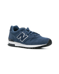 Baskets basses en daim bleu marine New Balance