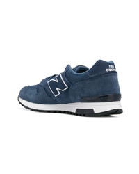 Baskets basses en daim bleu marine New Balance