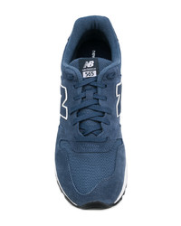 Baskets basses en daim bleu marine New Balance