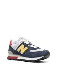 Baskets basses en daim bleu marine New Balance