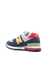 Baskets basses en daim bleu marine New Balance