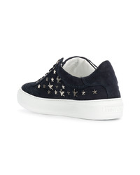 Baskets basses en daim bleu marine Jimmy Choo