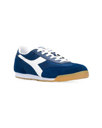 Baskets basses en daim bleu marine Diadora