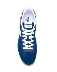 Baskets basses en daim bleu marine Diadora