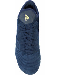 Baskets basses en daim bleu marine adidas