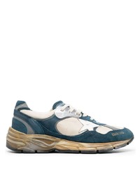 Baskets basses en daim bleu marine Golden Goose