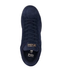 Baskets basses en daim bleu marine Polo Ralph Lauren