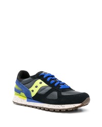 Baskets basses en daim bleu marine Saucony