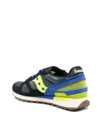 Baskets basses en daim bleu marine Saucony