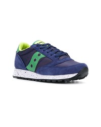 Baskets basses en daim bleu marine Saucony