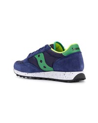 Baskets basses en daim bleu marine Saucony