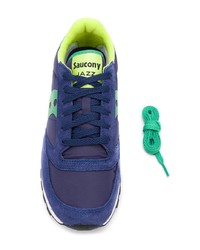 Baskets basses en daim bleu marine Saucony