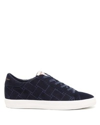 Baskets basses en daim bleu marine Kurt Geiger London