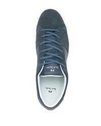 Baskets basses en daim bleu marine PS Paul Smith