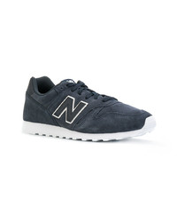 Baskets basses en daim bleu marine New Balance