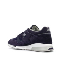 Baskets basses en daim bleu marine New Balance