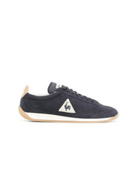 Baskets basses en daim bleu marine Le Coq Sportif