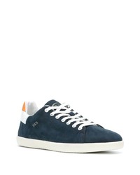 Baskets basses en daim bleu marine Tod's