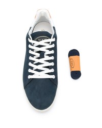 Baskets basses en daim bleu marine Tod's