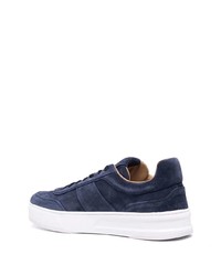 Baskets basses en daim bleu marine Tod's