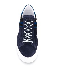 Baskets basses en daim bleu marine Hogan