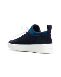 Baskets basses en daim bleu marine Kenzo