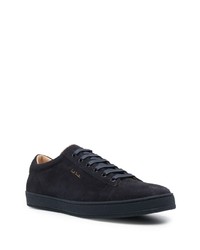 Baskets basses en daim bleu marine Paul Smith