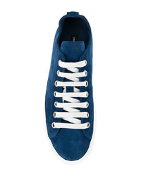 Baskets basses en daim bleu marine DSQUARED2