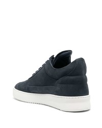 Baskets basses en daim bleu marine Filling Pieces