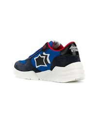 Baskets basses en daim bleu marine atlantic stars