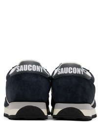 Baskets basses en daim bleu marine Saucony