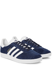 Baskets basses en daim bleu marine adidas