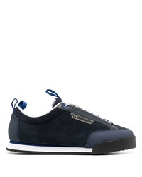 Baskets basses en daim bleu marine PS Paul Smith