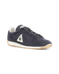 Baskets basses en daim bleu marine Le Coq Sportif