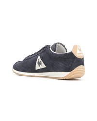 Baskets basses en daim bleu marine Le Coq Sportif