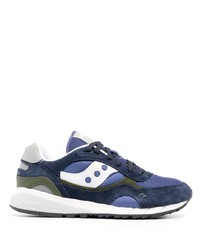 Baskets basses en daim bleu marine Saucony