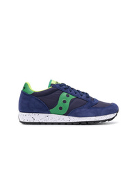 Baskets basses en daim bleu marine Saucony