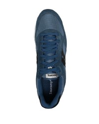 Baskets basses en daim bleu marine Saucony