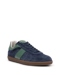 Baskets basses en daim bleu marine Tod's