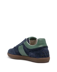 Baskets basses en daim bleu marine Tod's